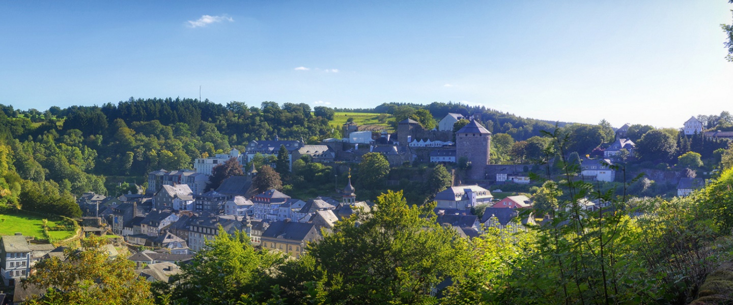 Panorama Ansicht auf die Stadt Monschau
